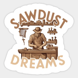 Sawdust Dreams Sticker